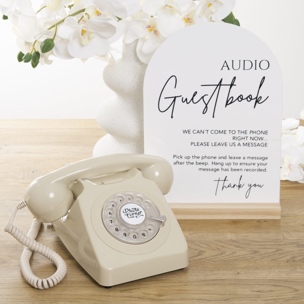 Audio Guestbook hire wedding photographer Joy Photography